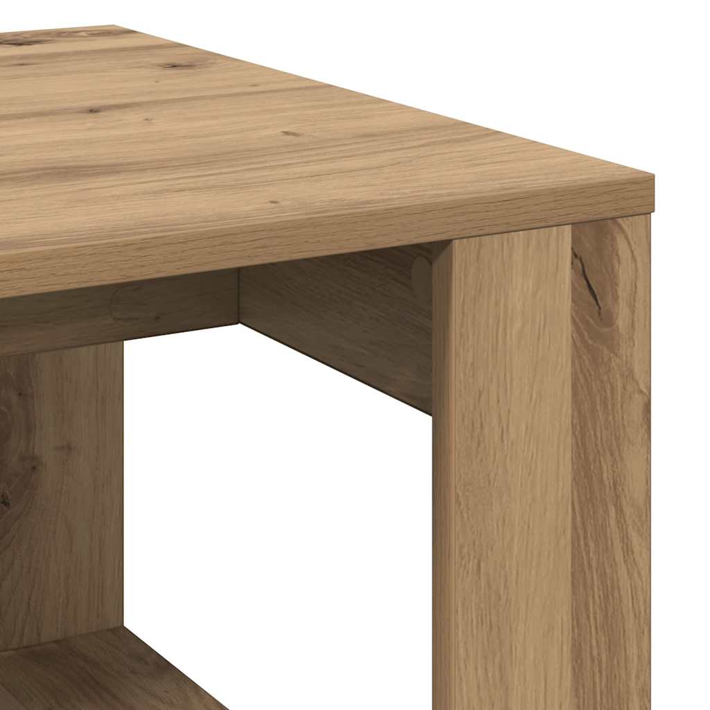vidaXL Side Table Artisan Oak 50x50x35 cm Engineered Wood