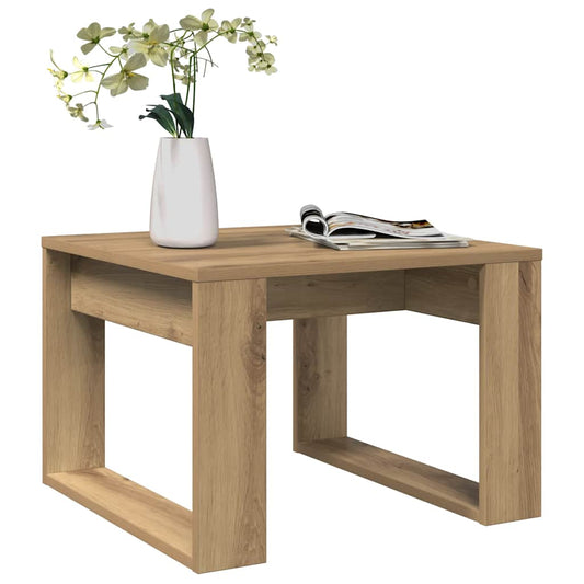 vidaXL Side Table Artisan Oak 50x50x35 cm Engineered Wood
