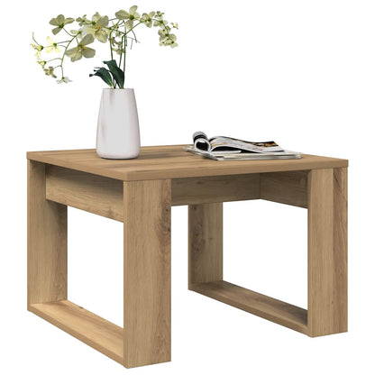 vidaXL Side Table Artisan Oak 50x50x35 cm Engineered Wood