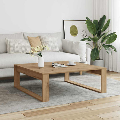 vidaXL Coffee Table Artisan Oak 100x100x35 cm Engineered Wood