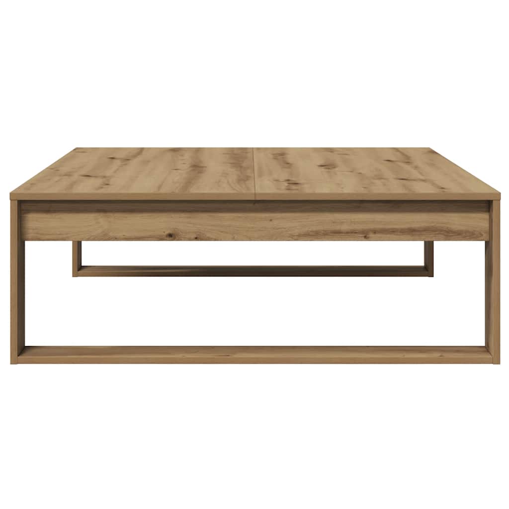 vidaXL Coffee Table Artisan Oak 100x100x35 cm Engineered Wood