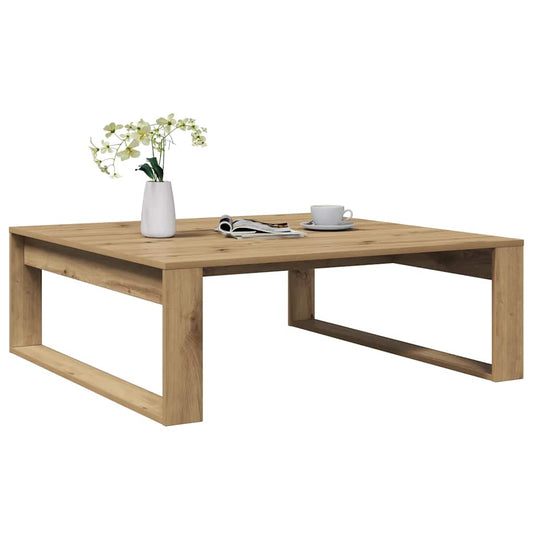 vidaXL Coffee Table Artisan Oak 100x100x35 cm Engineered Wood