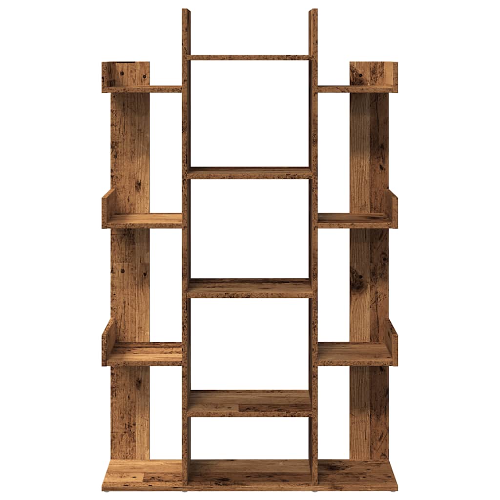 vidaXL Book Cabinet Old Wood 86x25.5x140 cm Engineered Wood