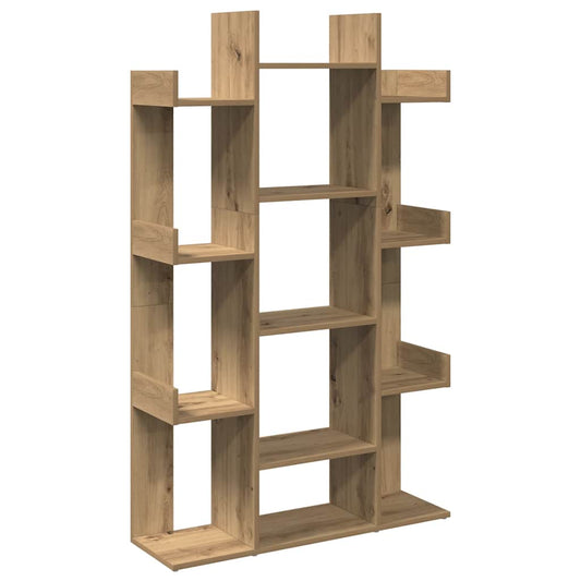 vidaXL Book Cabinet Artisan Oak 86x25,5x140 cm Engineered Wood