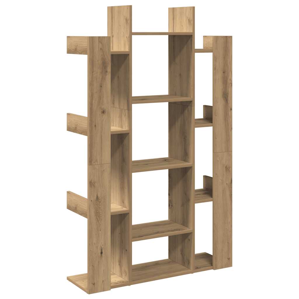 vidaXL Book Cabinet Artisan Oak 86x25,5x140 cm Engineered Wood