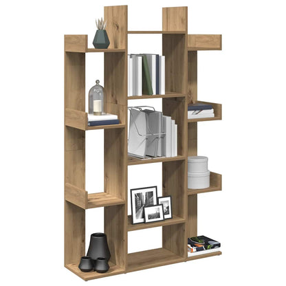 vidaXL Book Cabinet Artisan Oak 86x25,5x140 cm Engineered Wood