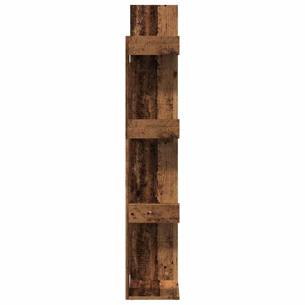 vidaXL Book Cabinet Old Wood 48x25,5x140 cm Engineered Wood