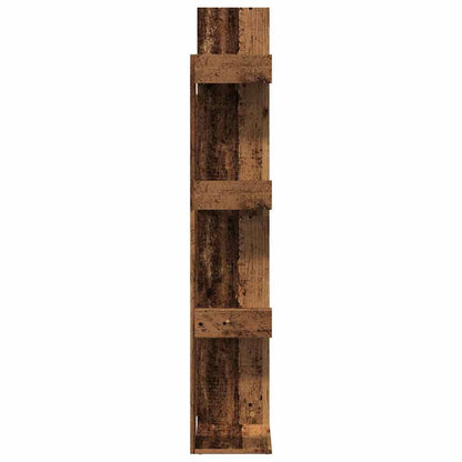 vidaXL Book Cabinet Old Wood 48x25,5x140 cm Engineered Wood