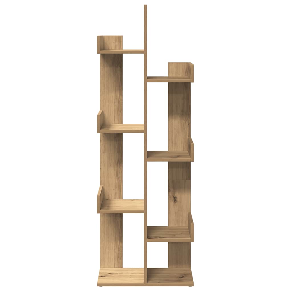 vidaXL Book Cabinet Artisan Oak 48x25,5x140 cm Engineered Wood