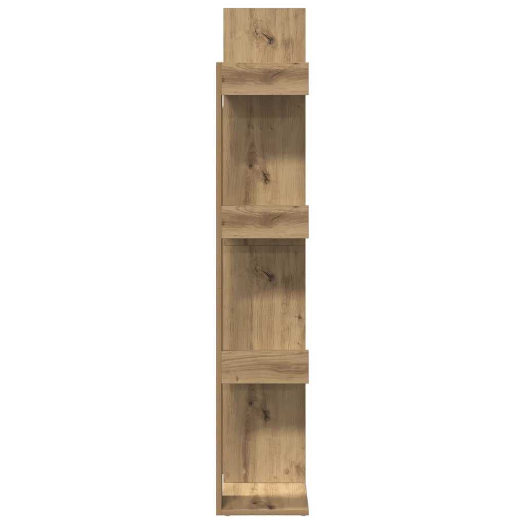 vidaXL Book Cabinet Artisan Oak 48x25,5x140 cm Engineered Wood
