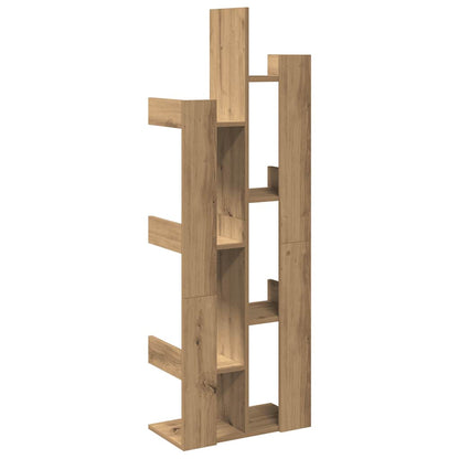 vidaXL Book Cabinet Artisan Oak 48x25,5x140 cm Engineered Wood