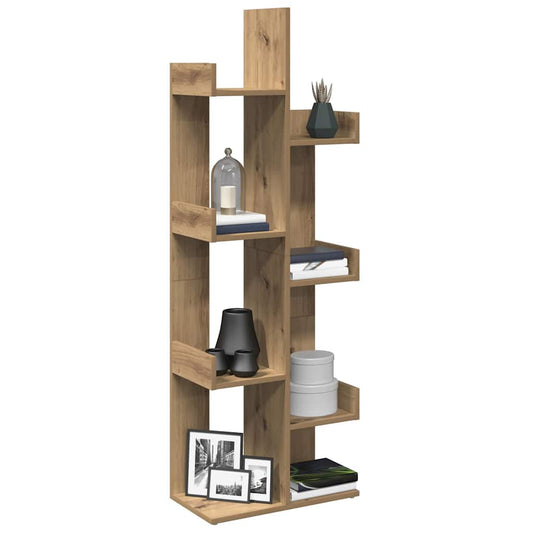 vidaXL Book Cabinet Artisan Oak 48x25,5x140 cm Engineered Wood