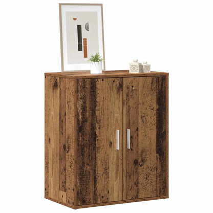vidaXL Shoe Cabinet Old Wood 60x35x70 cm Engineered Wood