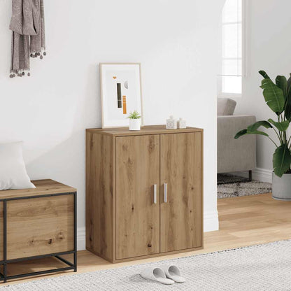 vidaXL Shoe Cabinet Artisan Oak 60x35x70 cm Engineered Wood