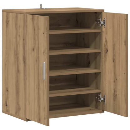 vidaXL Shoe Cabinet Artisan Oak 60x35x70 cm Engineered Wood
