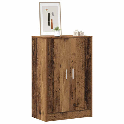 vidaXL Shoe Cabinet Old Wood 60x35x92 cm Engineered Wood