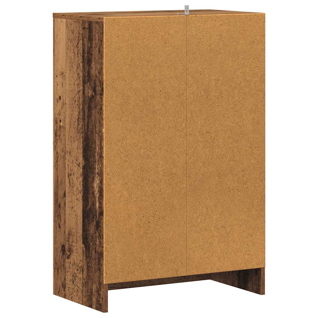 vidaXL Shoe Cabinet Old Wood 60x35x92 cm Engineered Wood