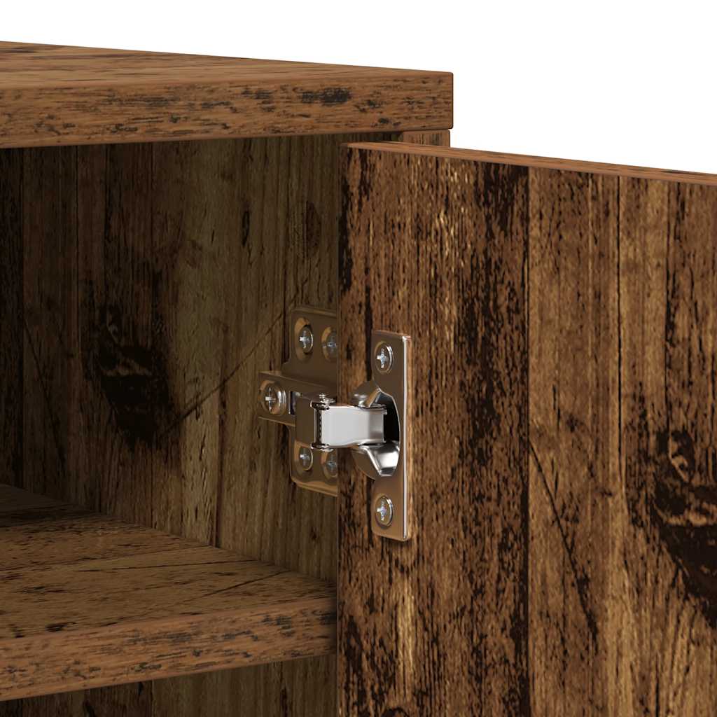 vidaXL Shoe Cabinet Old Wood 60x35x92 cm Engineered Wood