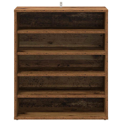 vidaXL Shoe Cabinet Old Wood 60x35x70 cm Engineered Wood