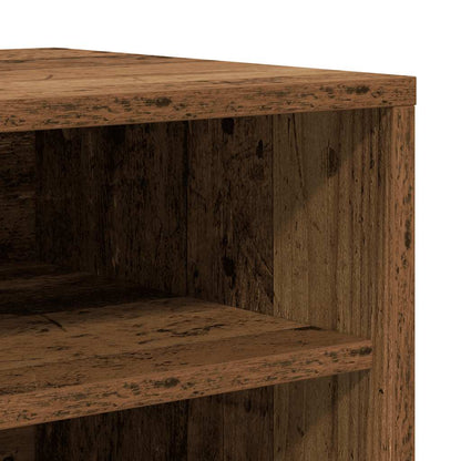 vidaXL Shoe Cabinet Old Wood 60x35x70 cm Engineered Wood