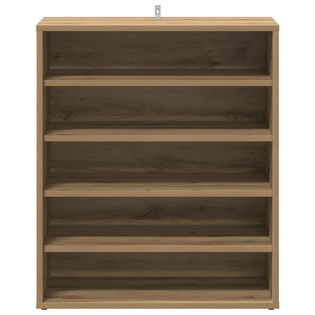 vidaXL Shoe Cabinet Artisan Oak 60x35x70 cm Engineered Wood