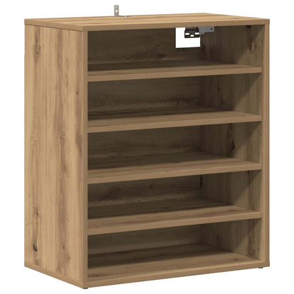 vidaXL Shoe Cabinet Artisan Oak 60x35x70 cm Engineered Wood