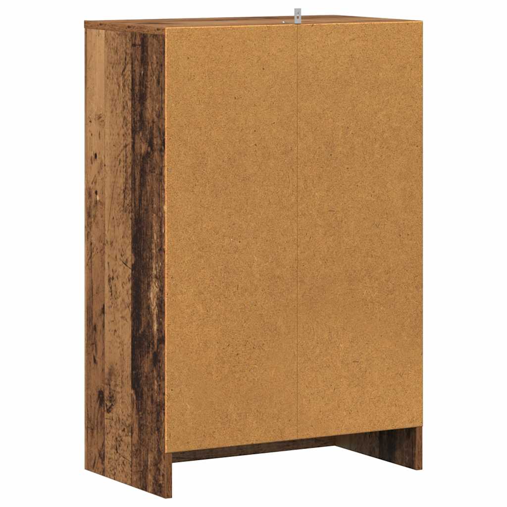 vidaXL Shoe Cabinet Old Wood 60x35x92 cm Engineered Wood