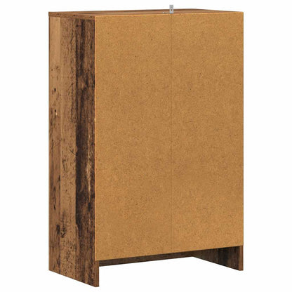 vidaXL Shoe Cabinet Old Wood 60x35x92 cm Engineered Wood