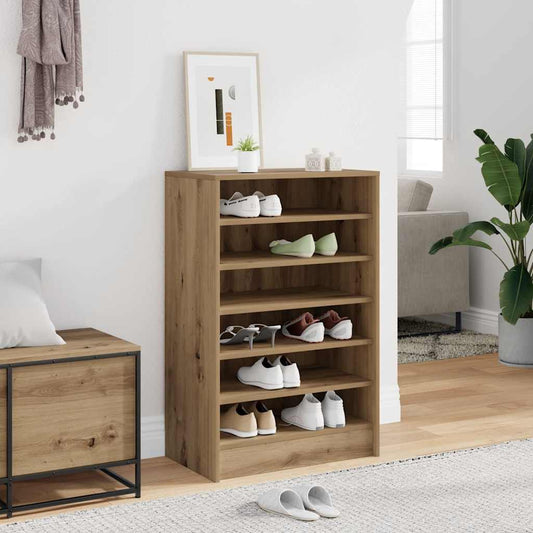 vidaXL Shoe Cabinet 60 x 35 x 92 cm Artisan Oak 6 pairs of shoes