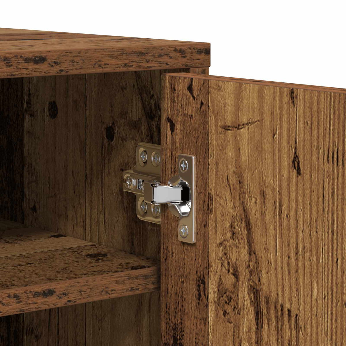 vidaXL Shoe Cabinet Old Wood 32x35x92 cm Engineered Wood