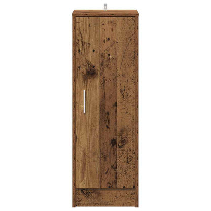 vidaXL Shoe Cabinet Old Wood 32x35x92 cm Engineered Wood
