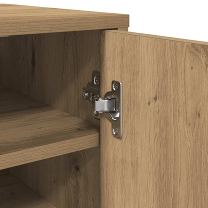 vidaXL Shoe Cabinet Old Wood 32x35x92 cm Engineered Wood
