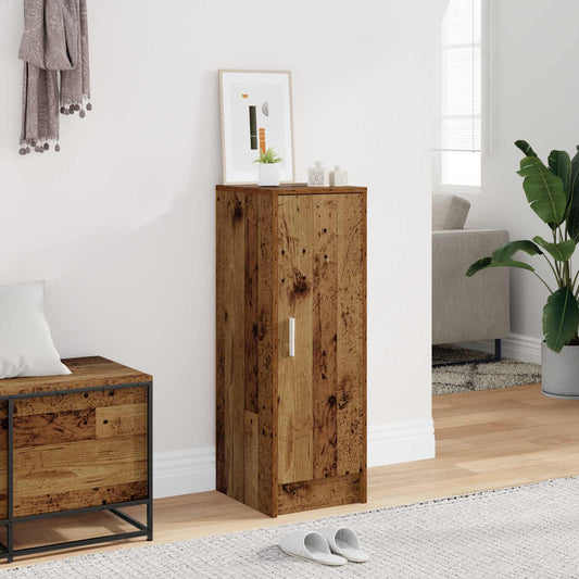 vidaXL Shoe Cabinet Old Wood 32x35x92 cm Engineered Wood