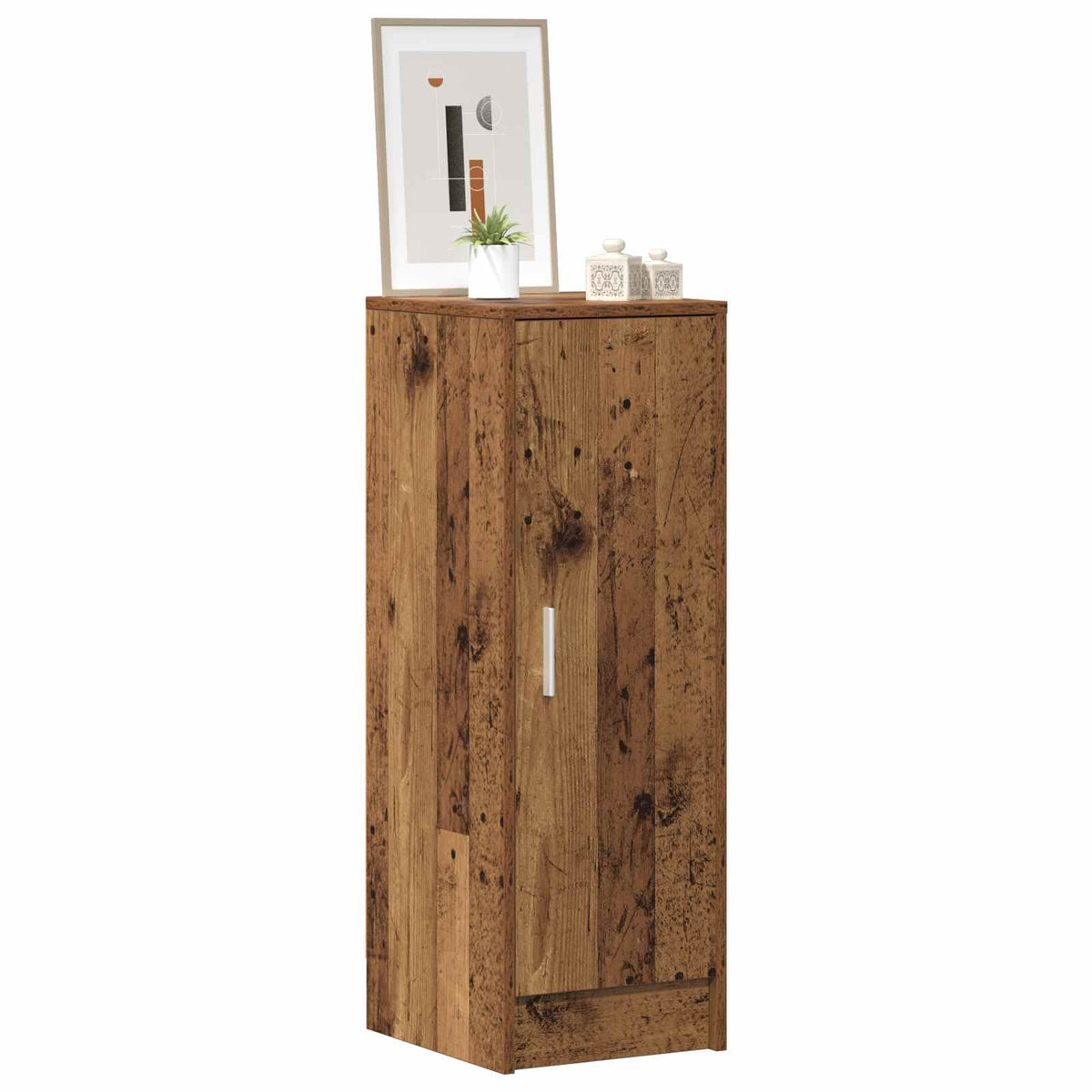 vidaXL Shoe Cabinet Old Wood 32x35x92 cm Engineered Wood