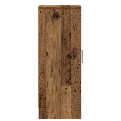 vidaXL Shoe Cabinet Old Wood 32x35x92 cm Engineered Wood