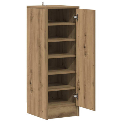 vidaXL Shoe Cabinet Artisan Oak 32x35x92 cm Engineered Wood