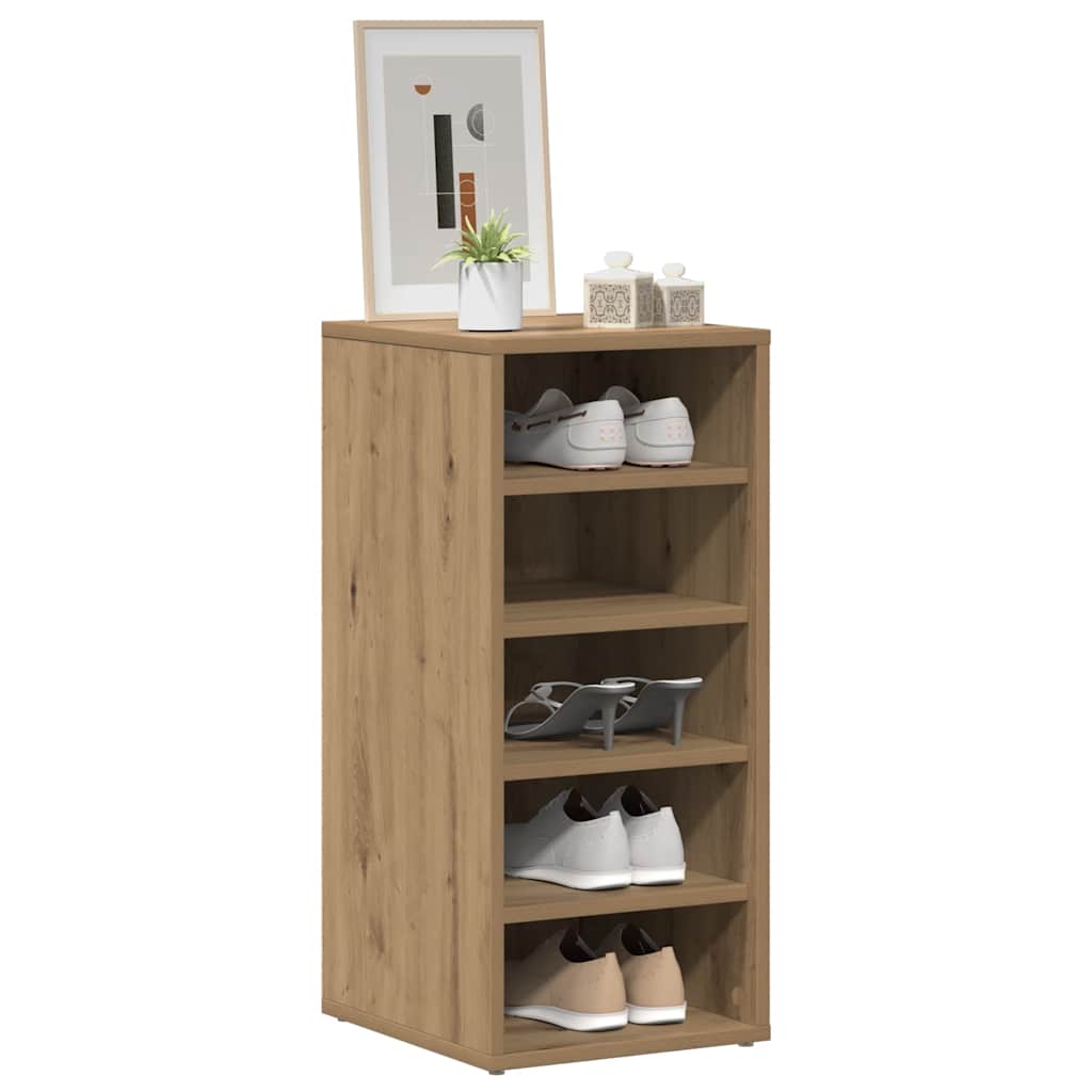 vidaXL Shoe Cabinets 2 pcs Artisan Oak 32x35x70 cm Engineered Wood