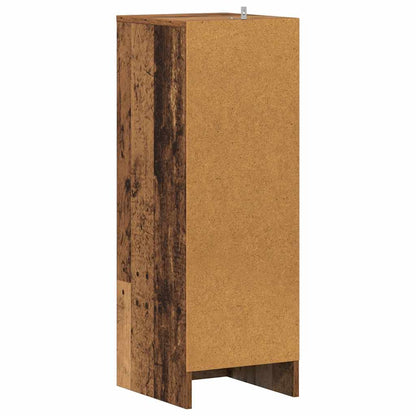 vidaXL Shoe Cabinet Old Wood 32x35x92 cm Engineered Wood