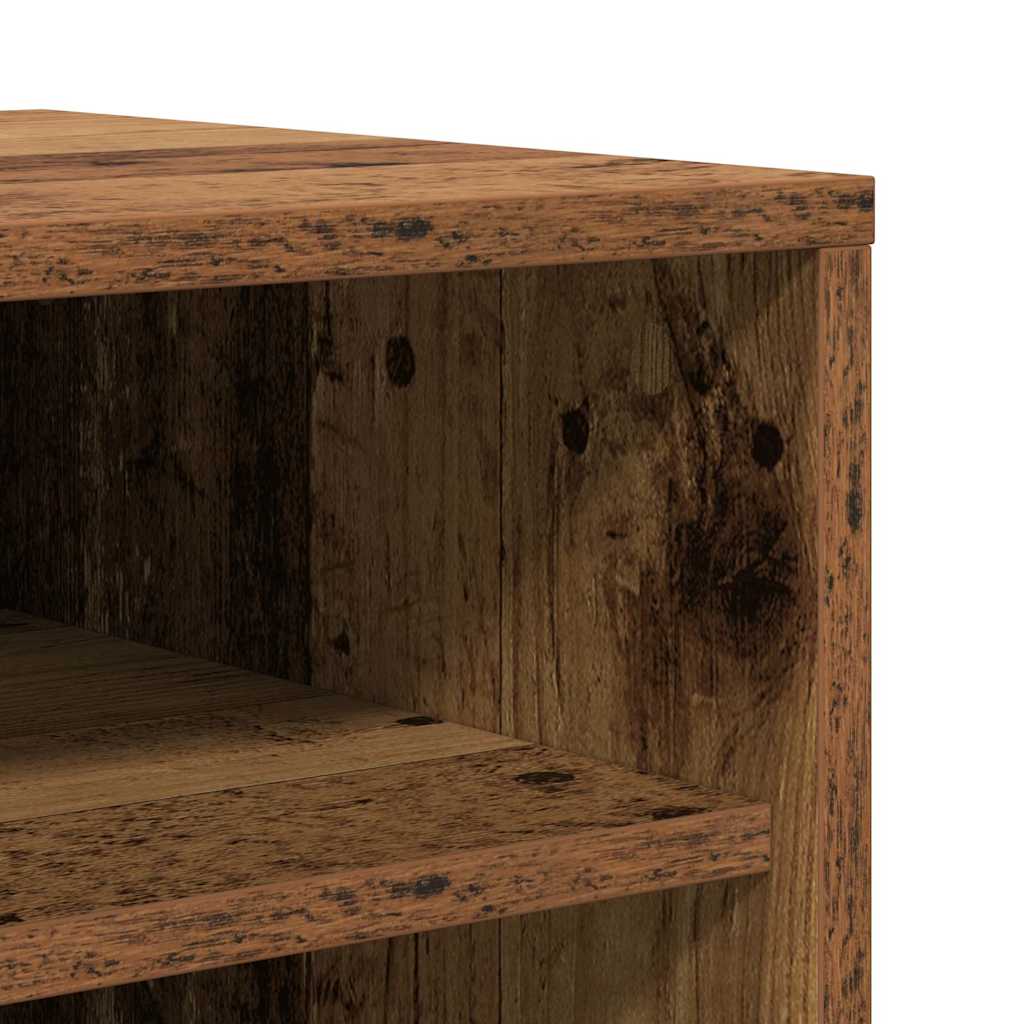 vidaXL Shoe Cabinet Old Wood 32x35x92 cm Engineered Wood