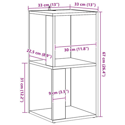 vidaXL Corner Cabinet Artisan Oak 33x33x67 cm Engineered Wood