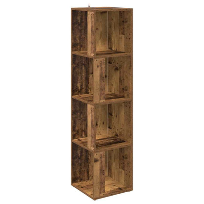 vidaXL Corner Cabinet Old Wood 33x33x132 cm Engineered Wood