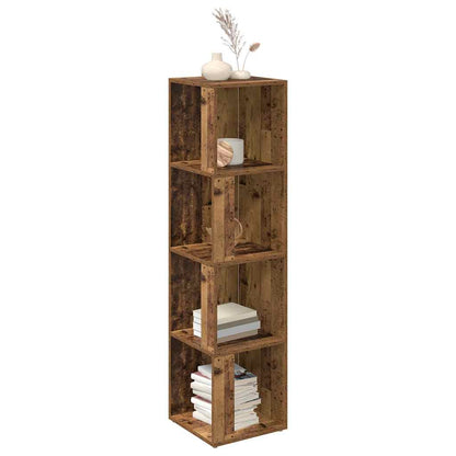 vidaXL Corner Cabinet Old Wood 33x33x132 cm Engineered Wood
