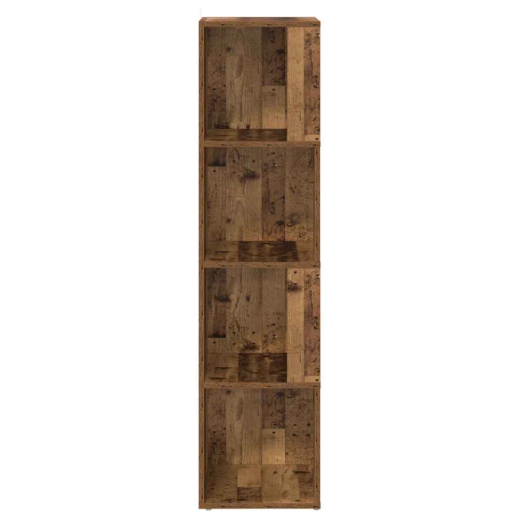 vidaXL Corner Cabinet Old Wood 33x33x132 cm Engineered Wood