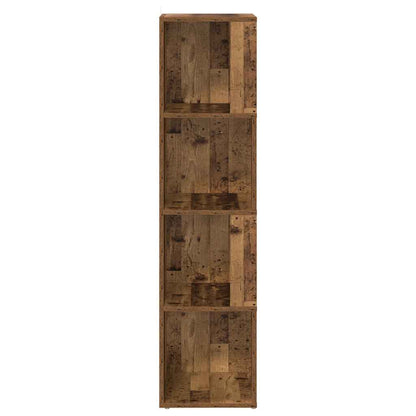 vidaXL Corner Cabinet Old Wood 33x33x132 cm Engineered Wood