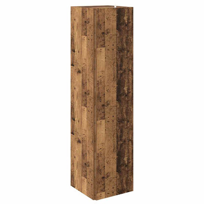 vidaXL Corner Cabinet Old Wood 33x33x132 cm Engineered Wood