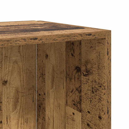 vidaXL Corner Cabinet Old Wood 33x33x132 cm Engineered Wood