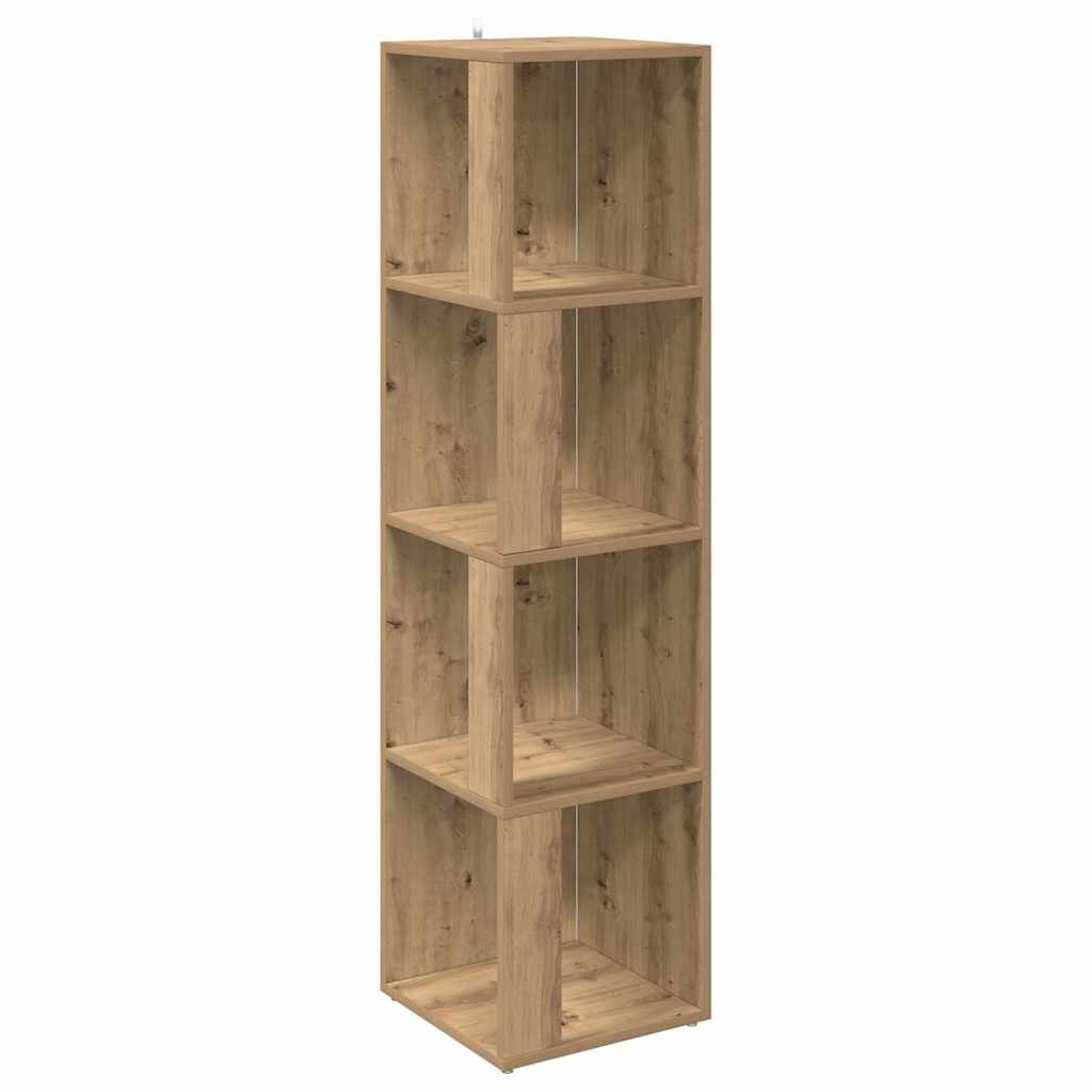vidaXL Corner Cabinet Artisan Oak 33x33x132 cm Engineered Wood
