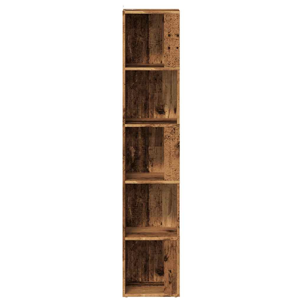 vidaXL Corner Cabinet Old Wood 33x33x165 cm Engineered Wood