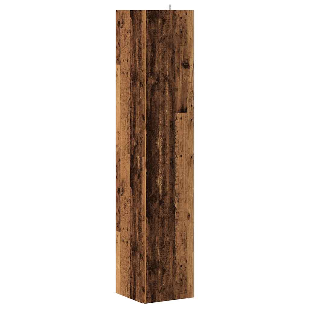 vidaXL Corner Cabinet Old Wood 33x33x165 cm Engineered Wood