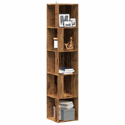 vidaXL Corner Cabinet Old Wood 33x33x165 cm Engineered Wood